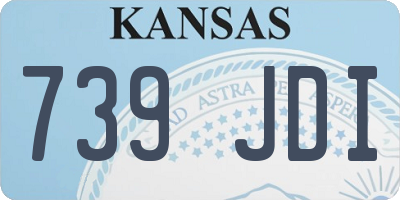 KS license plate 739JDI