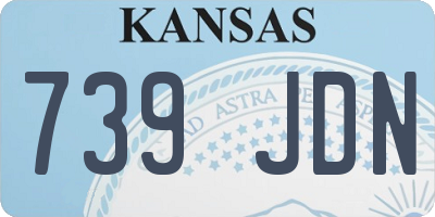 KS license plate 739JDN