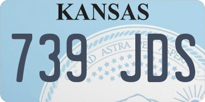 KS license plate 739JDS