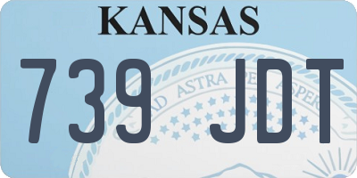 KS license plate 739JDT
