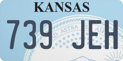 KS license plate 739JEH