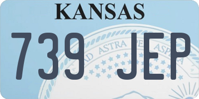 KS license plate 739JEP