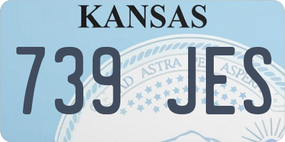 KS license plate 739JES