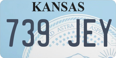 KS license plate 739JEY