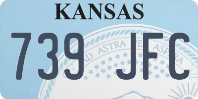 KS license plate 739JFC