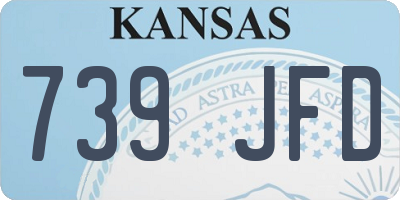 KS license plate 739JFD