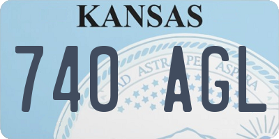 KS license plate 740AGL