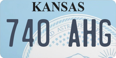 KS license plate 740AHG