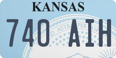 KS license plate 740AIH