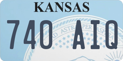 KS license plate 740AIQ