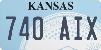 KS license plate 740AIX