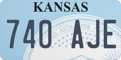 KS license plate 740AJE