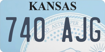 KS license plate 740AJG