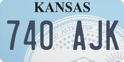 KS license plate 740AJK