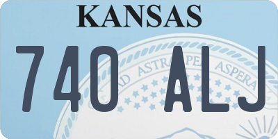 KS license plate 740ALJ