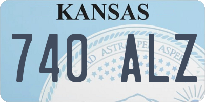 KS license plate 740ALZ