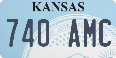 KS license plate 740AMC