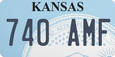 KS license plate 740AMF