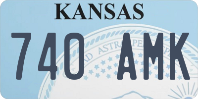 KS license plate 740AMK