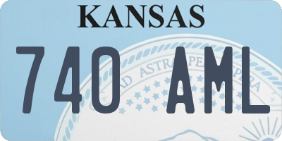 KS license plate 740AML