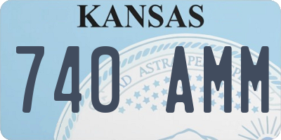 KS license plate 740AMM