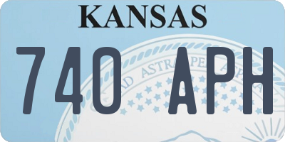 KS license plate 740APH