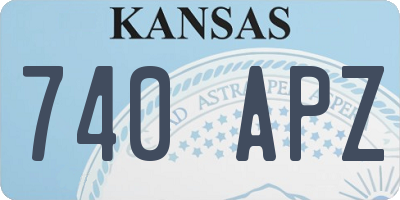 KS license plate 740APZ