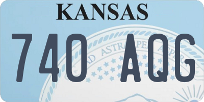 KS license plate 740AQG