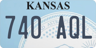KS license plate 740AQL