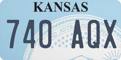KS license plate 740AQX