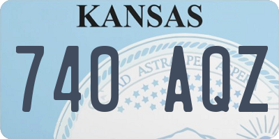KS license plate 740AQZ