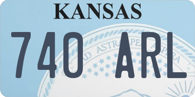 KS license plate 740ARL