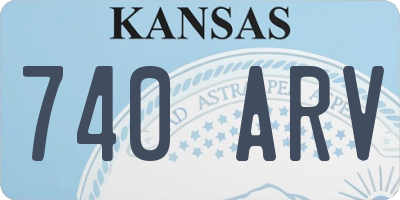 KS license plate 740ARV