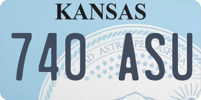 KS license plate 740ASU