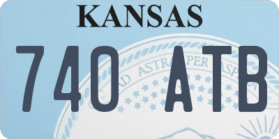 KS license plate 740ATB