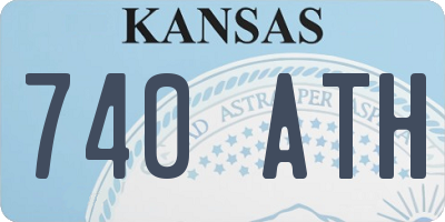 KS license plate 740ATH