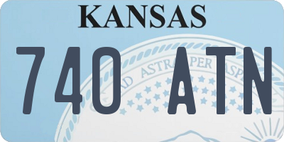 KS license plate 740ATN
