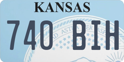 KS license plate 740BIH
