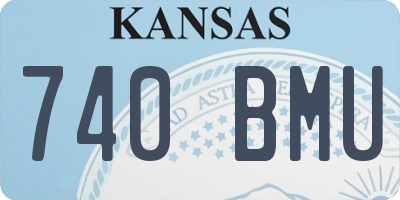 KS license plate 740BMU