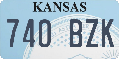 KS license plate 740BZK