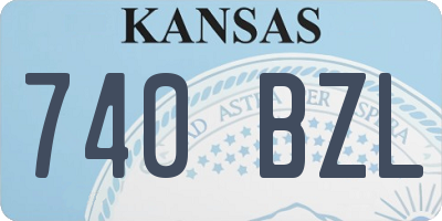 KS license plate 740BZL