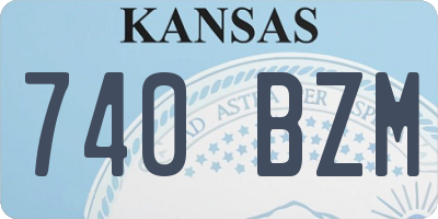 KS license plate 740BZM