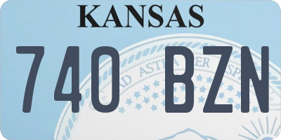 KS license plate 740BZN