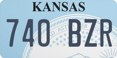 KS license plate 740BZR