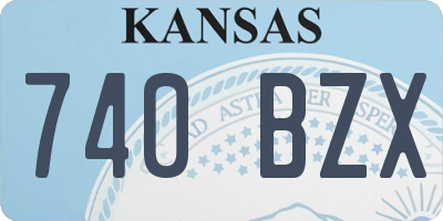 KS license plate 740BZX