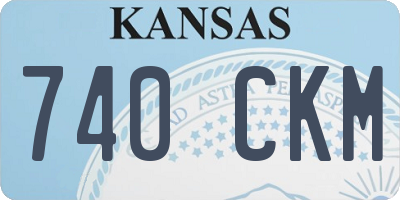 KS license plate 740CKM