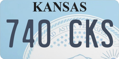 KS license plate 740CKS