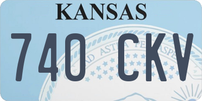 KS license plate 740CKV