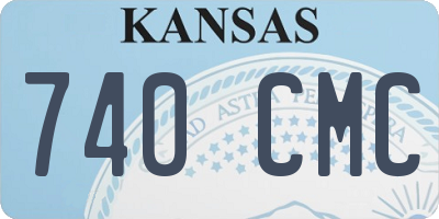 KS license plate 740CMC