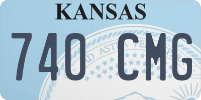 KS license plate 740CMG